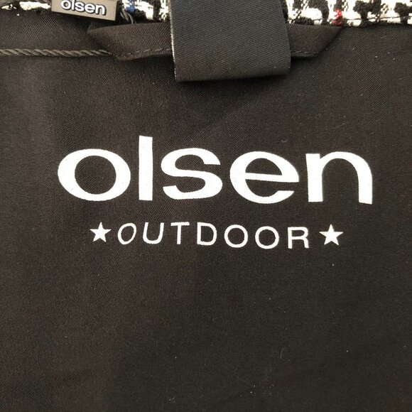 Sigrid Olsen New Fusion Plaid 2 Button Notch Collar Coat Blk White Red Sz 12 NWT - Picture 10 of 15